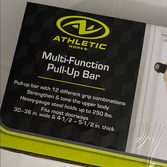 Athletic Works Multi-Function Pull-Up Bar - Black and Yellow - Picture 3 of 3